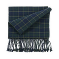 Green/Blue Plaid Bamboo Muffler Scarf